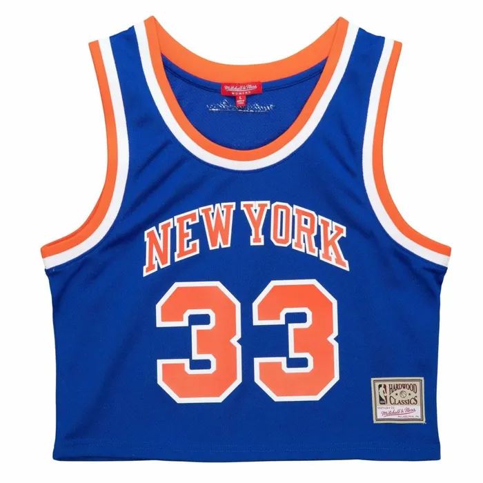 Women039s TShirts and Tops Mitchell and Ness Womens NandN Crop Tank New York Knicks 1991 Patrick Ewing Women039s TShirts and Tops Mitchell and Ness Womens NandN Crop Tank New York Knicks 1991 Patrick Ewing