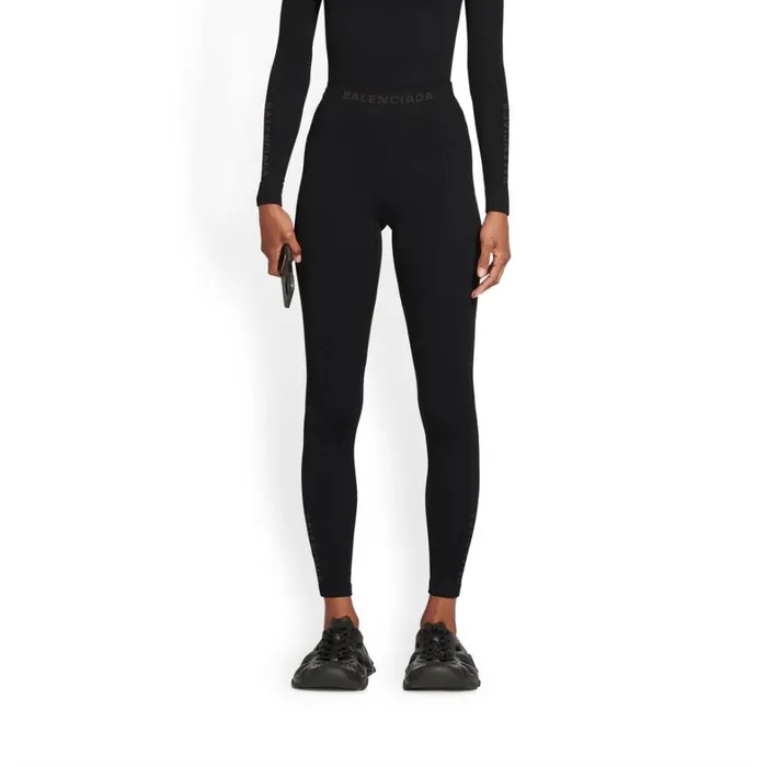Women Activewear Balenciaga Athletic Leggings In Black