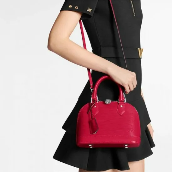 Women Alma Bag Louis Vuitton Louis Vuitton Alma BB Black M59217 Pink M59346 Red M41290 8211 Louis Vuitton Handbag Store