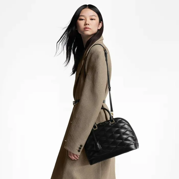 Women Alma Bag Louis Vuitton Louis Vuitton Black Lamb Leather M23688 Alma PM 8211 Louis Vuitton Handbag Store