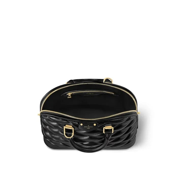Women Alma Bag Louis Vuitton Louis Vuitton Black Lamb Leather M23688 Alma PM 8211 Louis Vuitton Handbag Store