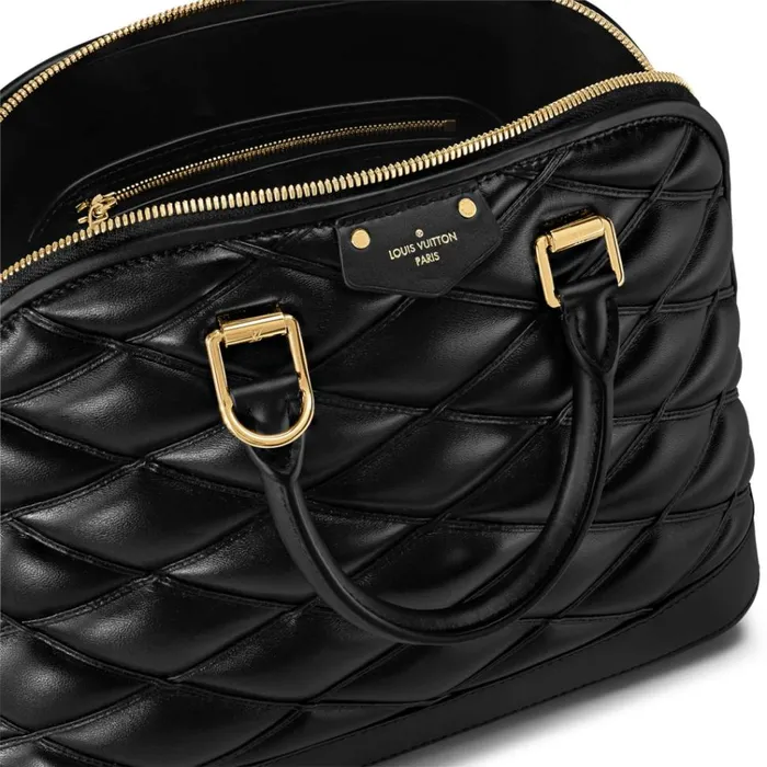 Women Alma Bag Louis Vuitton Louis Vuitton Black Lamb Leather M23688 Alma PM 8211 Louis Vuitton Handbag Store