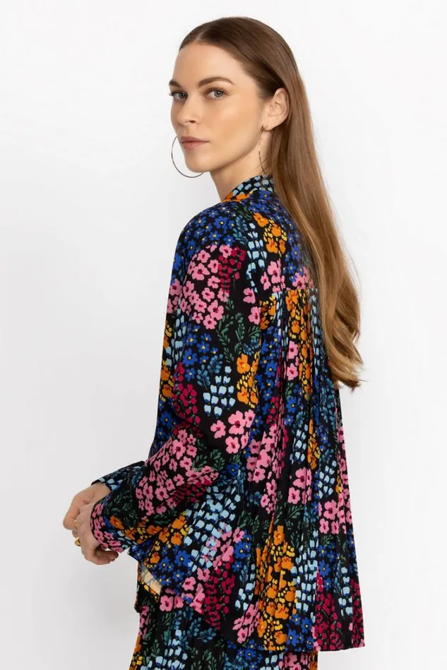 Women ASTRID PLEATED BLOUSE Astrid Johnny Was Tops Women ASTRID PLEATED BLOUSE Astrid Johnny Was Tops