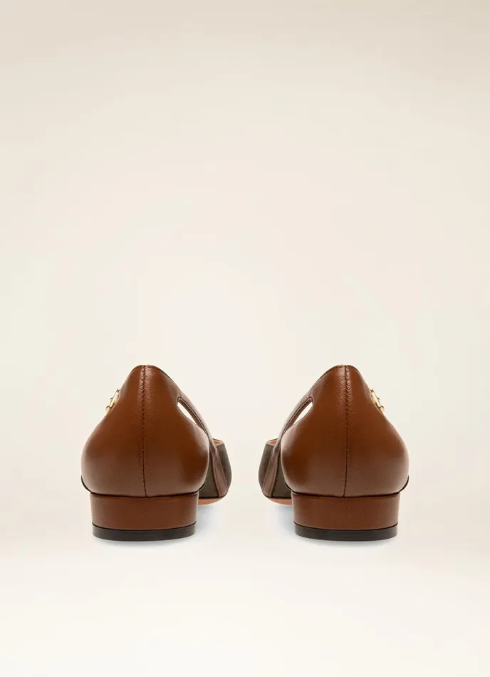 Women Bally Flats and Moccasins Elsa Flat 8211 TPU Flats In Brown
