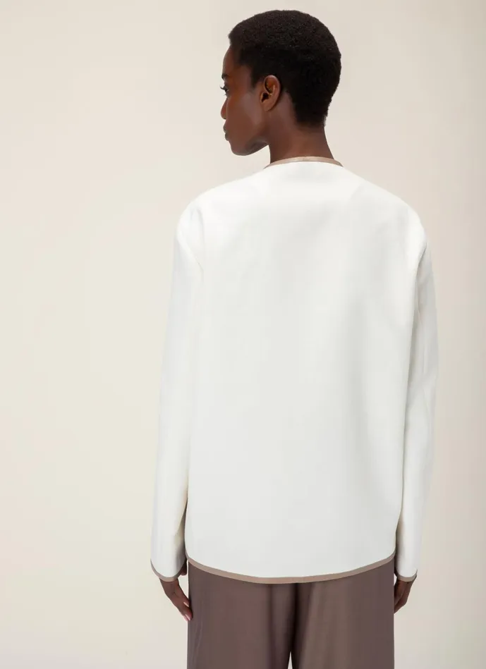 Women Bally Outerwear Painter Jacket 8211 Cotton Outerwear In Bone