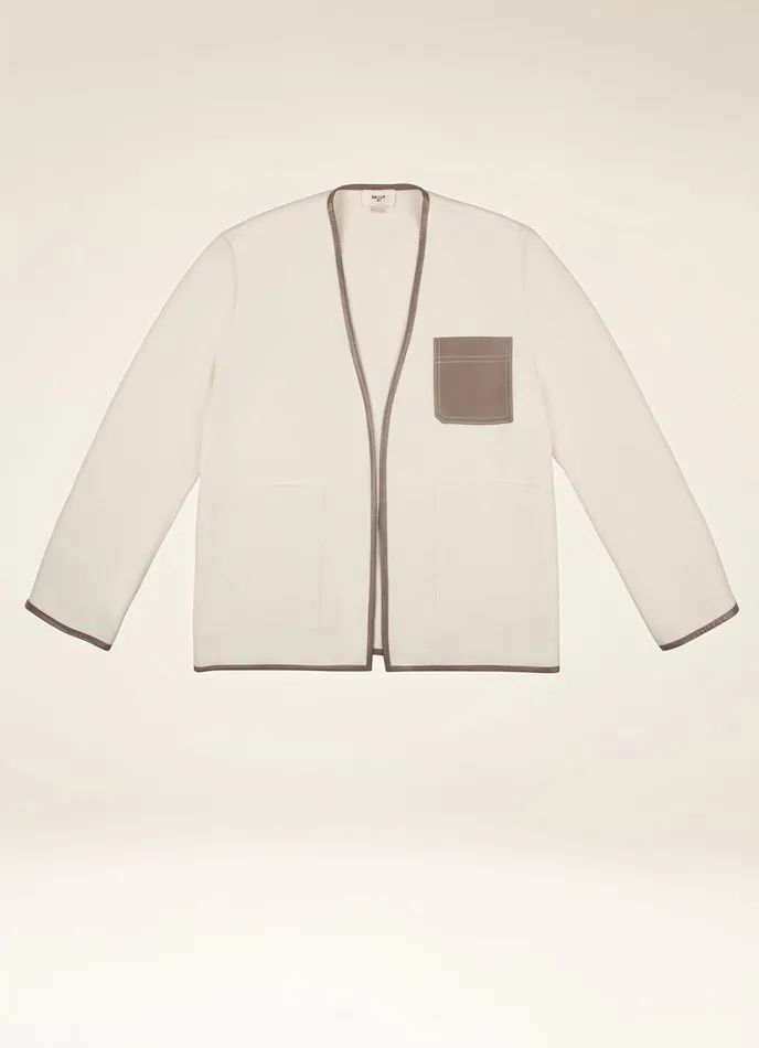 Women Bally Outerwear Painter Jacket 8211 Cotton Outerwear In Bone