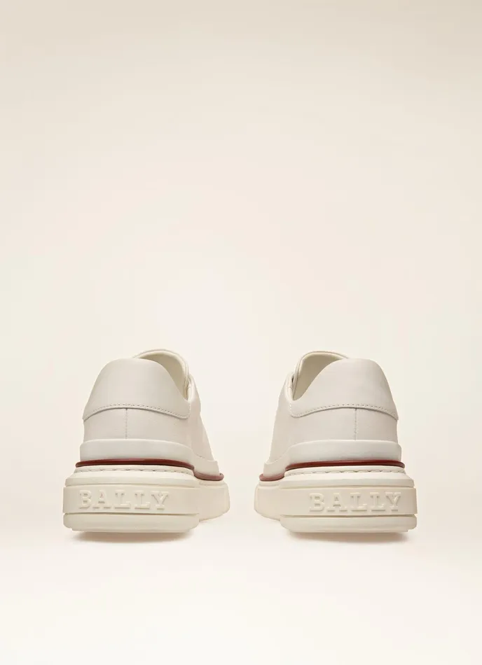Women Bally Sneakers Maily 8211 Leather Sneakers In White