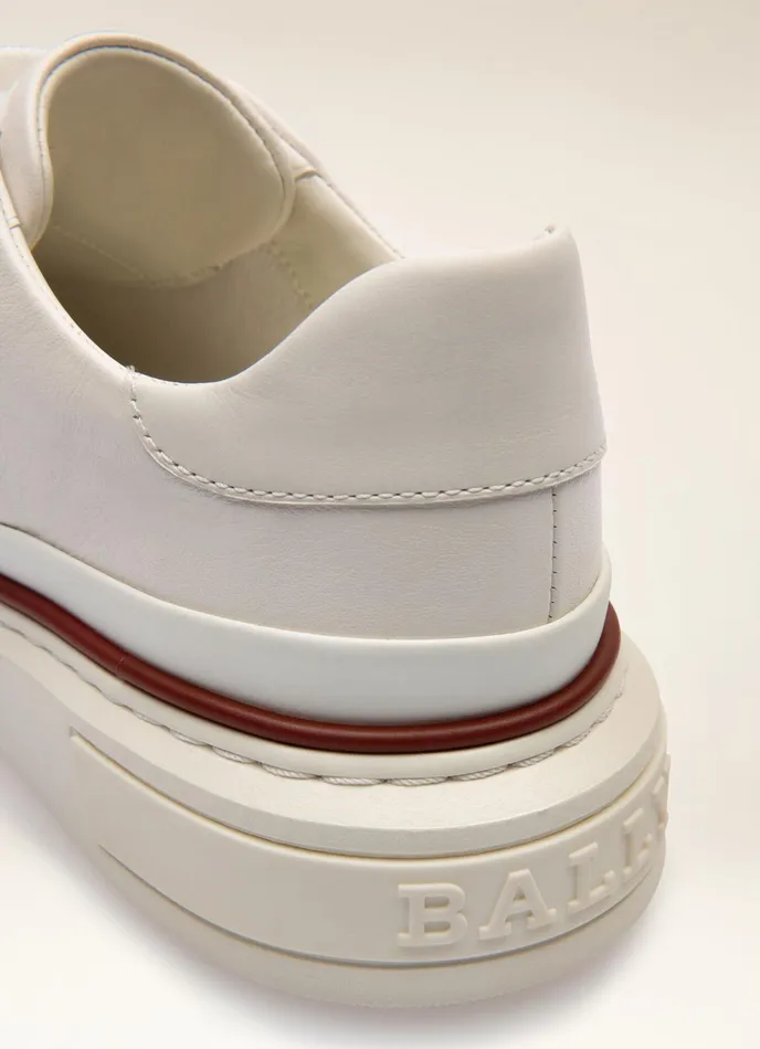 Women Bally Sneakers Maily 8211 Leather Sneakers In White