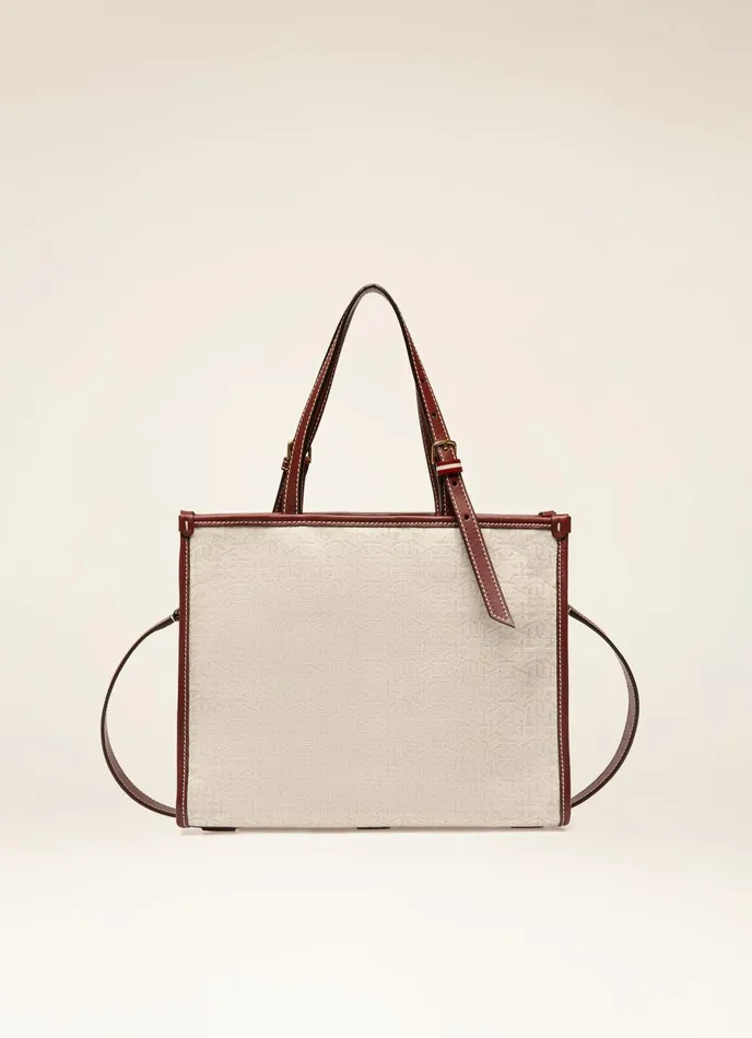 Women Bally Tote Bags Calie Small 8211 Linen Tote Bag In Natural