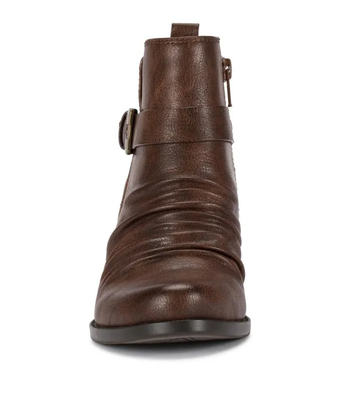 Women Baretraps Booties Rebel Block Heel Bootie Dark Brown Women Baretraps Booties Rebel Block Heel Bootie Dark Brown