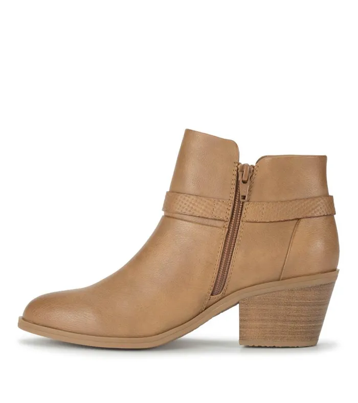 Women Baretraps Booties Santos Block Heel Bootie Salted Caramel Women Baretraps Booties Santos Block Heel Bootie Salted Caramel