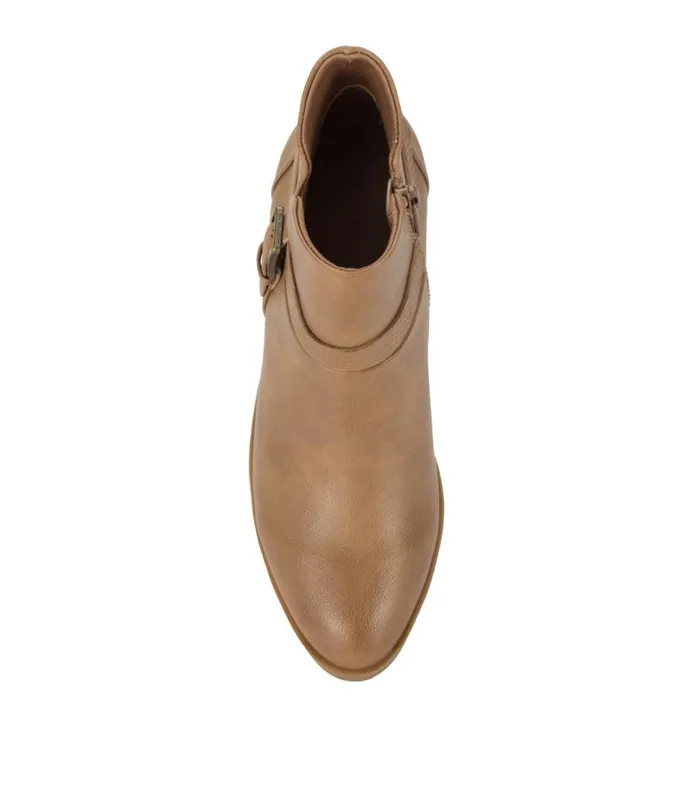 Women Baretraps Booties Santos Block Heel Bootie Salted Caramel Women Baretraps Booties Santos Block Heel Bootie Salted Caramel