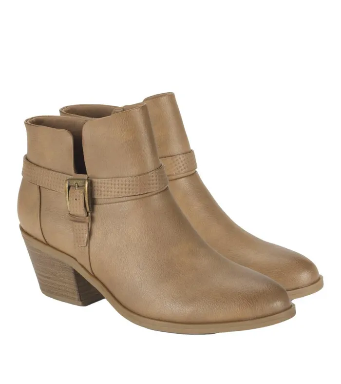 Women Baretraps Booties Santos Block Heel Bootie Salted Caramel Women Baretraps Booties Santos Block Heel Bootie Salted Caramel