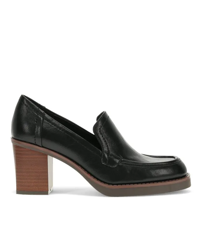 Women Baretraps Dress Shoes Gretel Block Heel Loafer Black Women Baretraps Dress Shoes Gretel Block Heel Loafer Black
