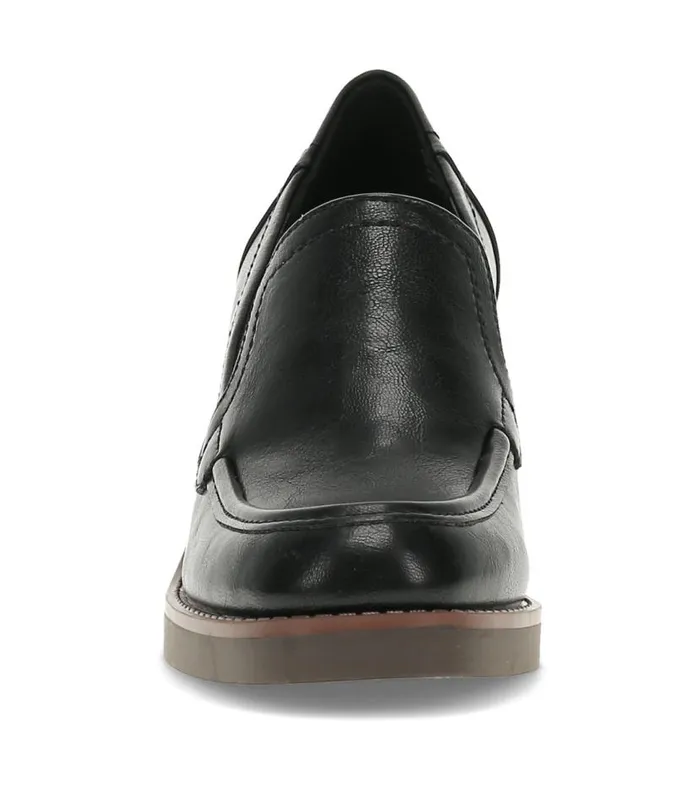 Women Baretraps Dress Shoes Gretel Block Heel Loafer Black Women Baretraps Dress Shoes Gretel Block Heel Loafer Black