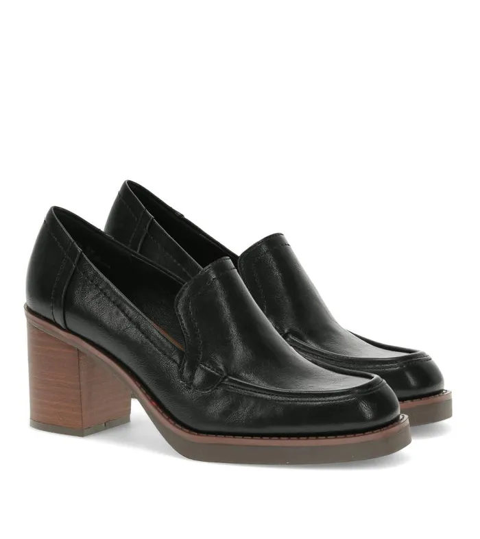 Women Baretraps Dress Shoes Gretel Block Heel Loafer Black Women Baretraps Dress Shoes Gretel Block Heel Loafer Black