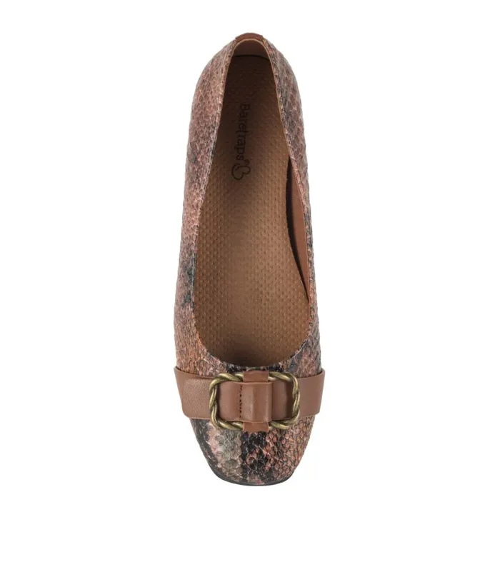Women Baretraps Flats and Loafers Colette Flat Oak Women Baretraps Flats and Loafers Colette Flat Oak