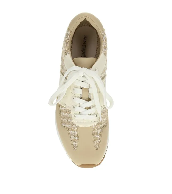 Women Baretraps Flats and Loafers Gwenda Lace Up Sneaker Sand Multi Women Baretraps Flats and Loafers Gwenda Lace Up Sneaker Sand Multi