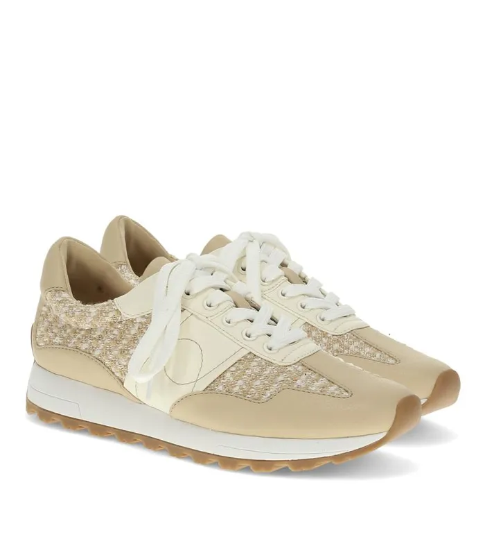 Women Baretraps Flats and Loafers Gwenda Lace Up Sneaker Sand Multi Women Baretraps Flats and Loafers Gwenda Lace Up Sneaker Sand Multi
