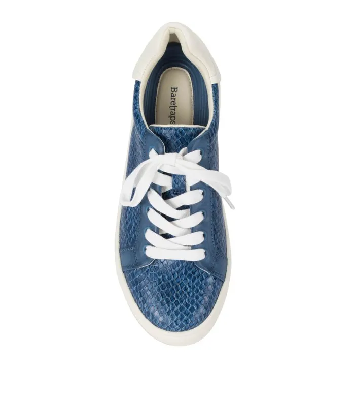 Women Baretraps Flats and Loafers Nishelle Lace Up Sneaker Ocean Snake Women Baretraps Flats and Loafers Nishelle Lace Up Sneaker Ocean Snake