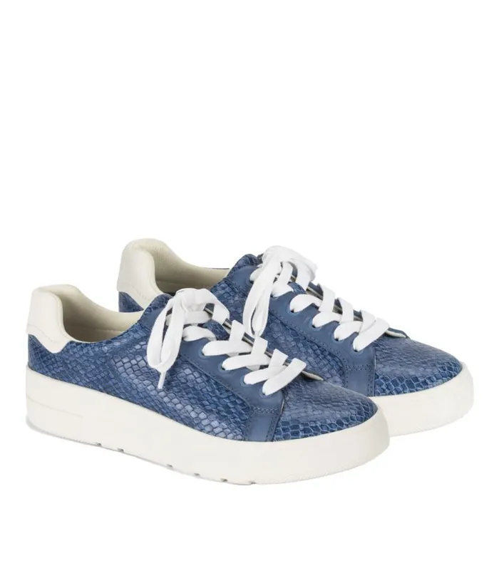 Women Baretraps Flats and Loafers Nishelle Lace Up Sneaker Ocean Snake Women Baretraps Flats and Loafers Nishelle Lace Up Sneaker Ocean Snake