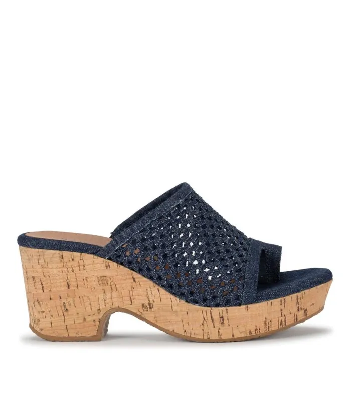 Women Baretraps Wedge Sandals Bethie Wedge Sandal Dark Denim