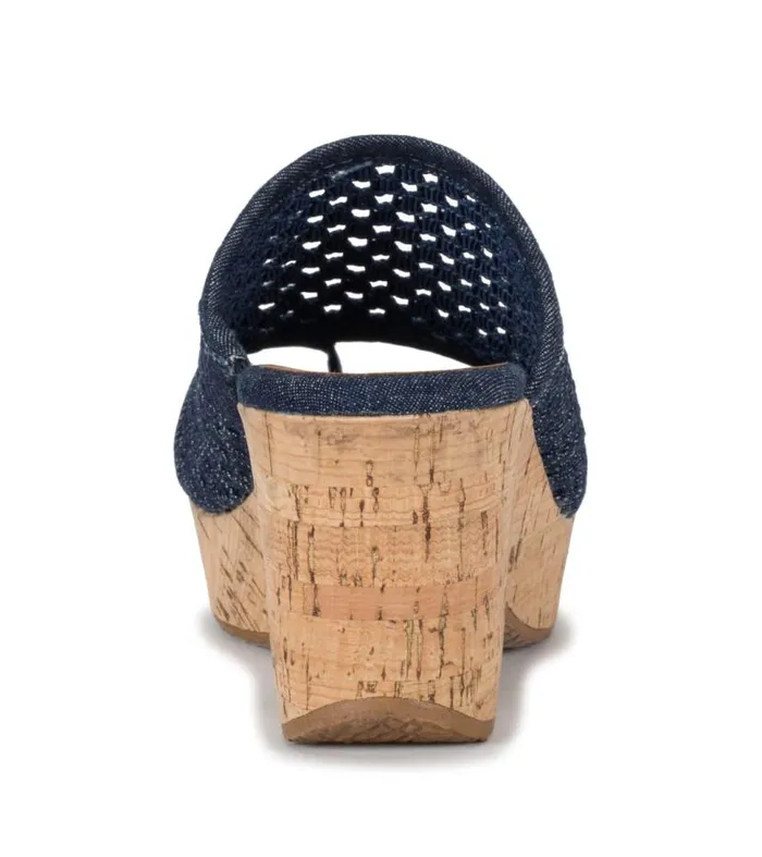 Women Baretraps Wedge Sandals Bethie Wedge Sandal Dark Denim