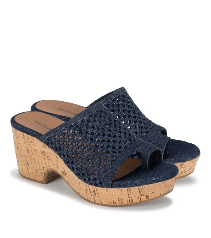 Women Baretraps Wedge Sandals Bethie Wedge Sandal Dark Denim