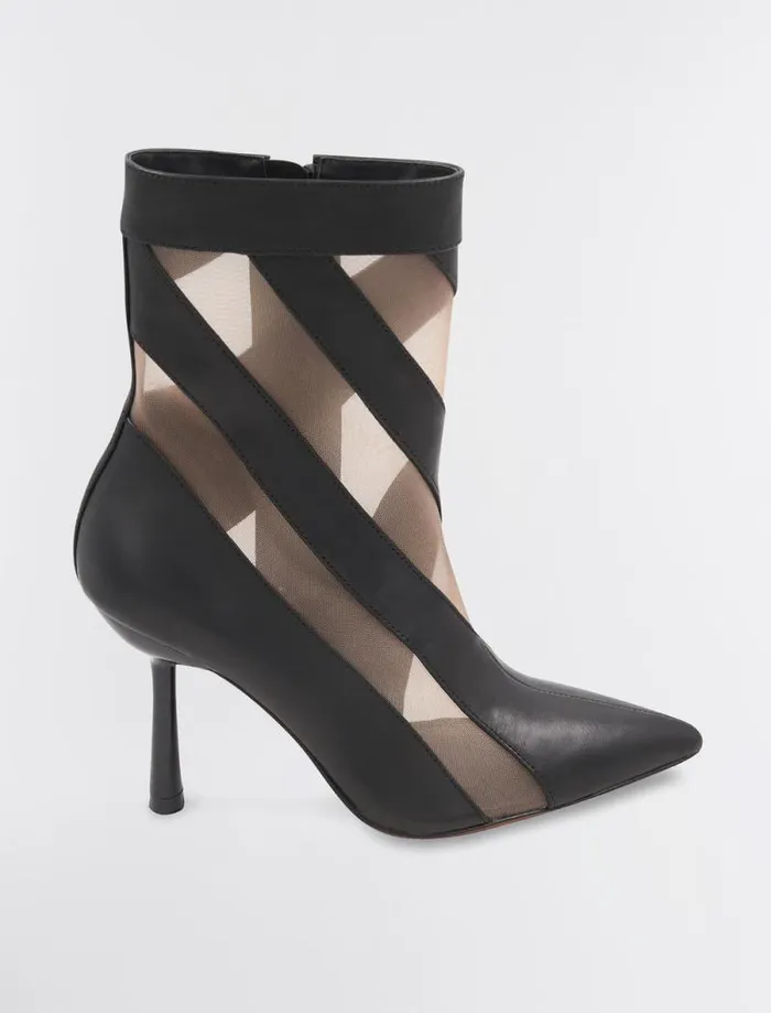 Women BCBG Shoes Reldo Illusion Bootie Black
