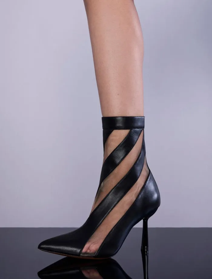 Women BCBG Shoes Reldo Illusion Bootie Black