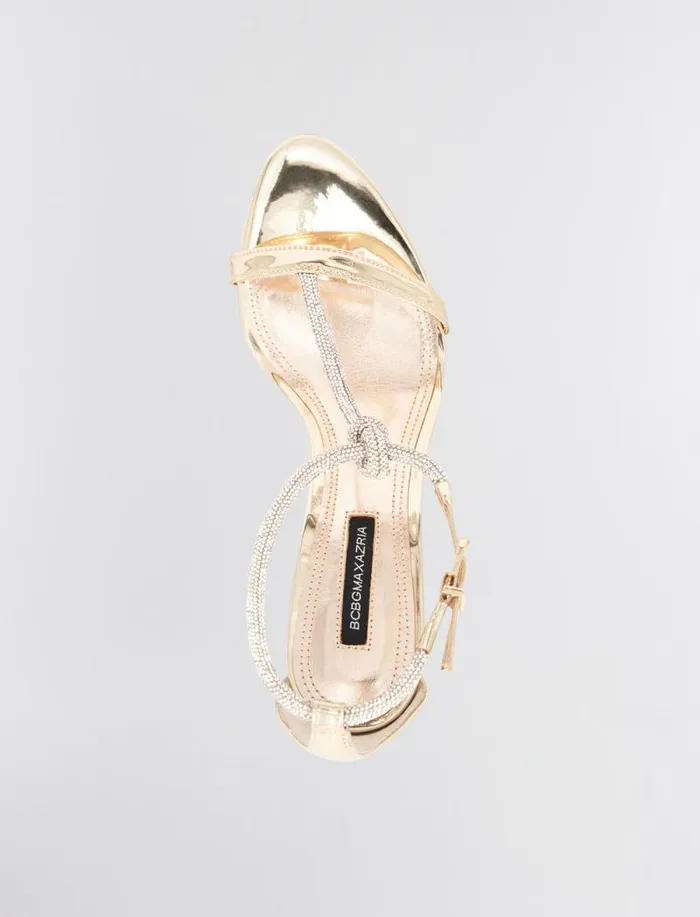 Women BCBG Shoes Trinnia Sandal Heel Platinum