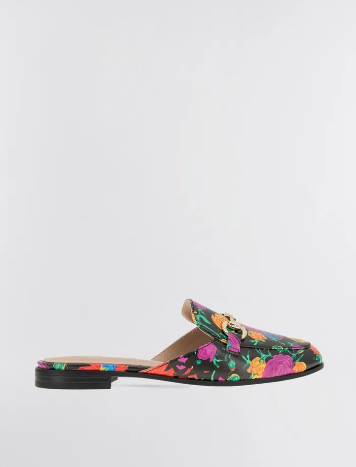 Women BCBG Shoes Zorie Loafer Mule Multi Floral Women BCBG Shoes Zorie Loafer Mule Multi Floral
