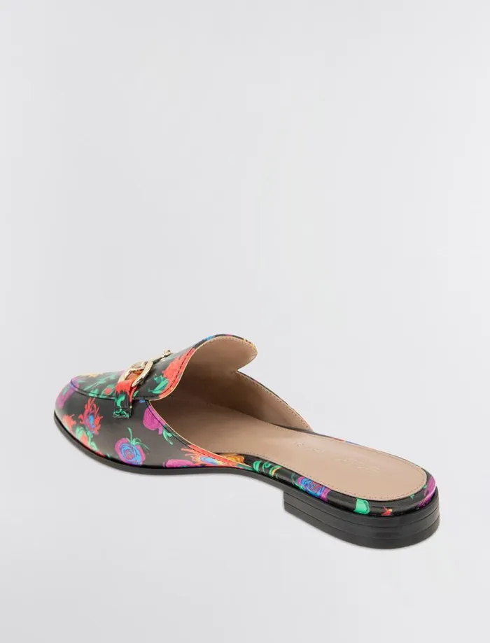 Women BCBG Shoes Zorie Loafer Mule Multi Floral Women BCBG Shoes Zorie Loafer Mule Multi Floral