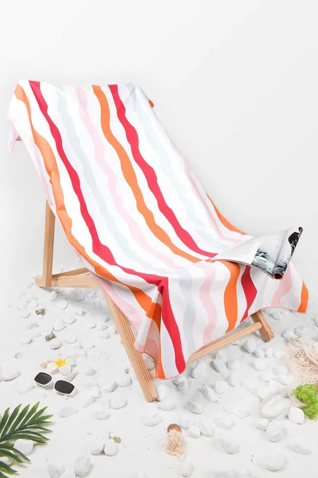 Women Beach Blankets Cupshe Gelato Striped Beach Blanket Multicolor