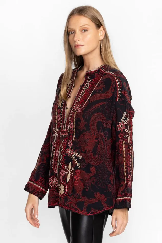 Women Belina Tunic Multi Johnny Was Tops Women Belina Tunic Multi Johnny Was Tops