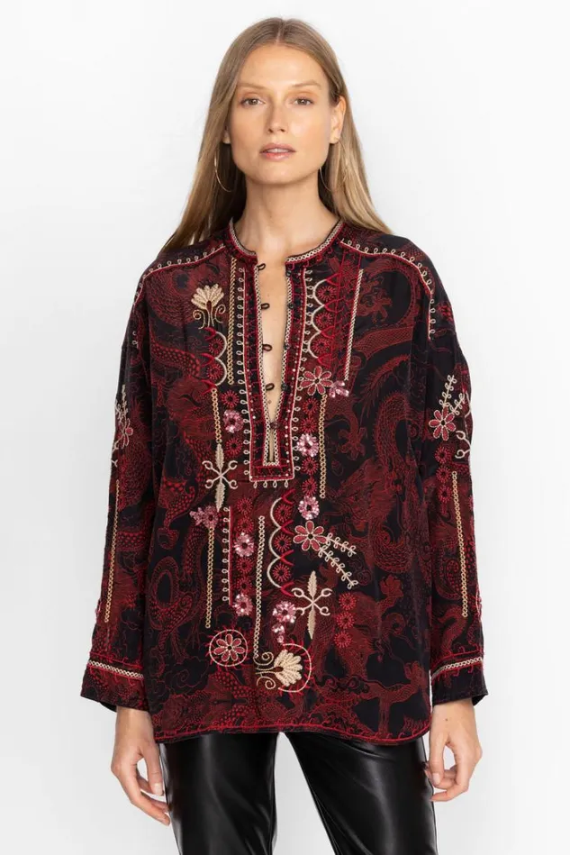 Women Belina Tunic Multi Johnny Was Tops Women Belina Tunic Multi Johnny Was Tops