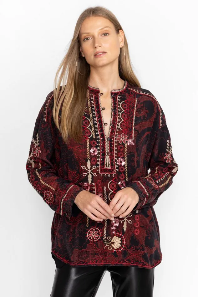 Women Belina Tunic Multi Johnny Was Tops Women Belina Tunic Multi Johnny Was Tops