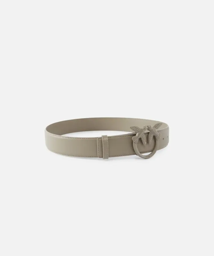Women Belts Pinko Love Birds High Colourblock Leather Belt 4cm Beige 8211 Walnutcolourblock Women Belts Pinko Love Birds High Colourblock Leather Belt 4cm Beige 8211 Walnutcolourblock