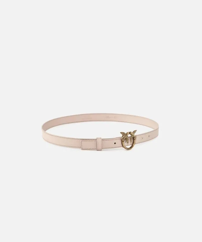 Women Belts Pinko Love Birds Thin Leather Belt 2cm Pinkdusty Pinkantique Gold Women Belts Pinko Love Birds Thin Leather Belt 2cm Pinkdusty Pinkantique Gold