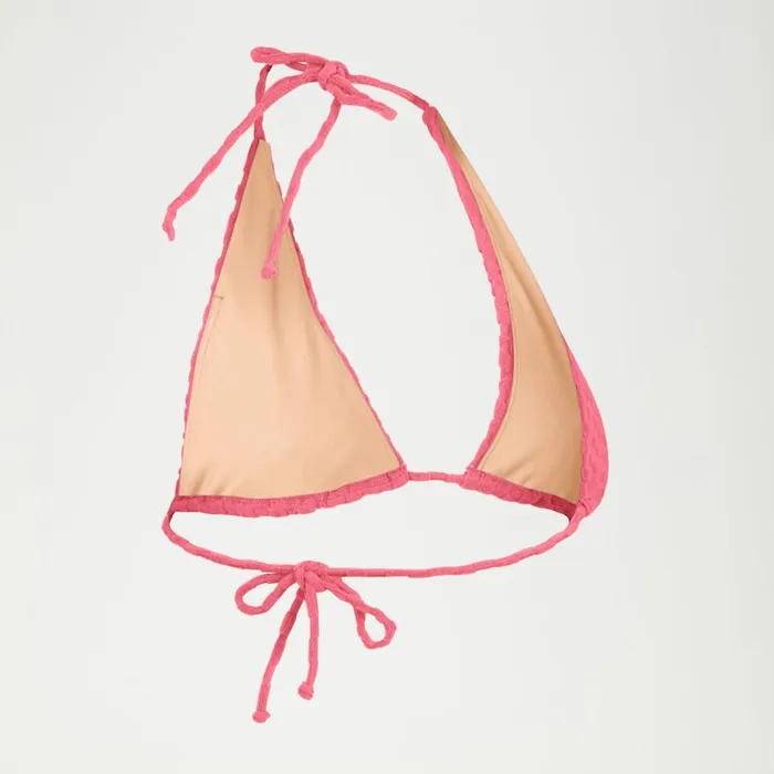 Women Bikinis and Tankinis Speedo FLU3NTE Terry Triange Bikini Top Pink
