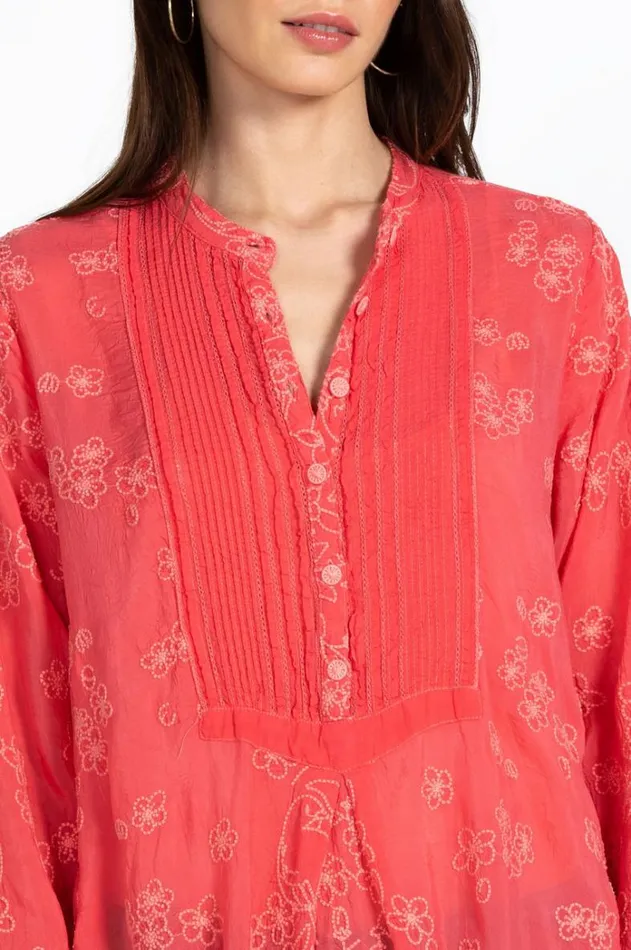 Women Birdie Marisol Tunic Passion Fruit Johnny Was Tops Women Birdie Marisol Tunic Passion Fruit Johnny Was Tops