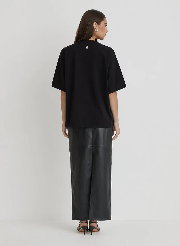 Women Black Catwalk Polaroid Graphic TShirt Bruni 4th and Reckless Tops