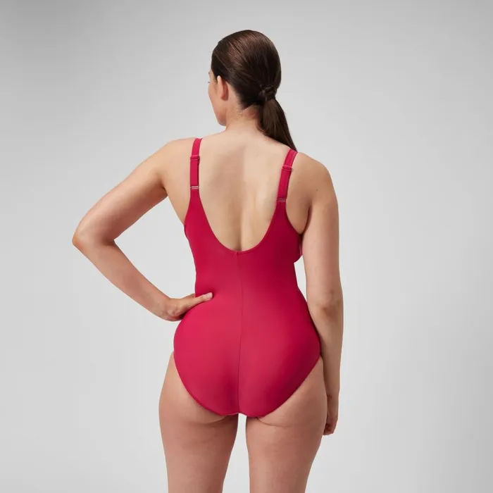 Women BodyShaping Speedo Women039s Shaping Cross Knot Swimsuit Purple
