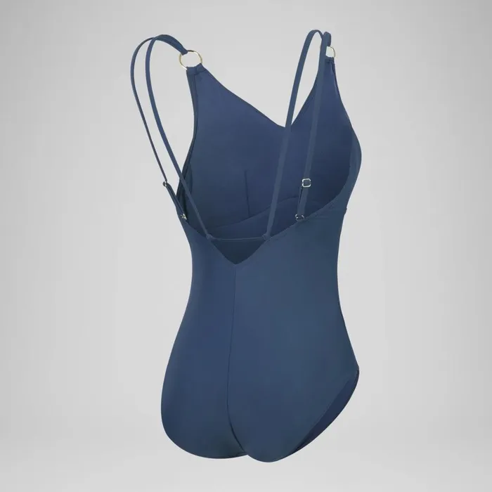 Women BodyShaping Speedo Women039s Shaping Strappy Swimsuit Navy