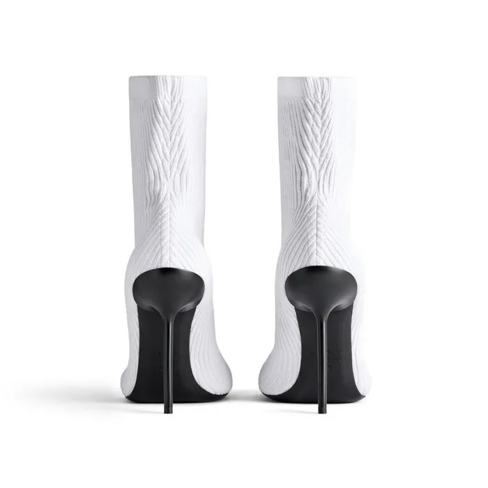 Women Boots and Ankle Boots Balenciaga Anatomic 110mm Bootie In Off White