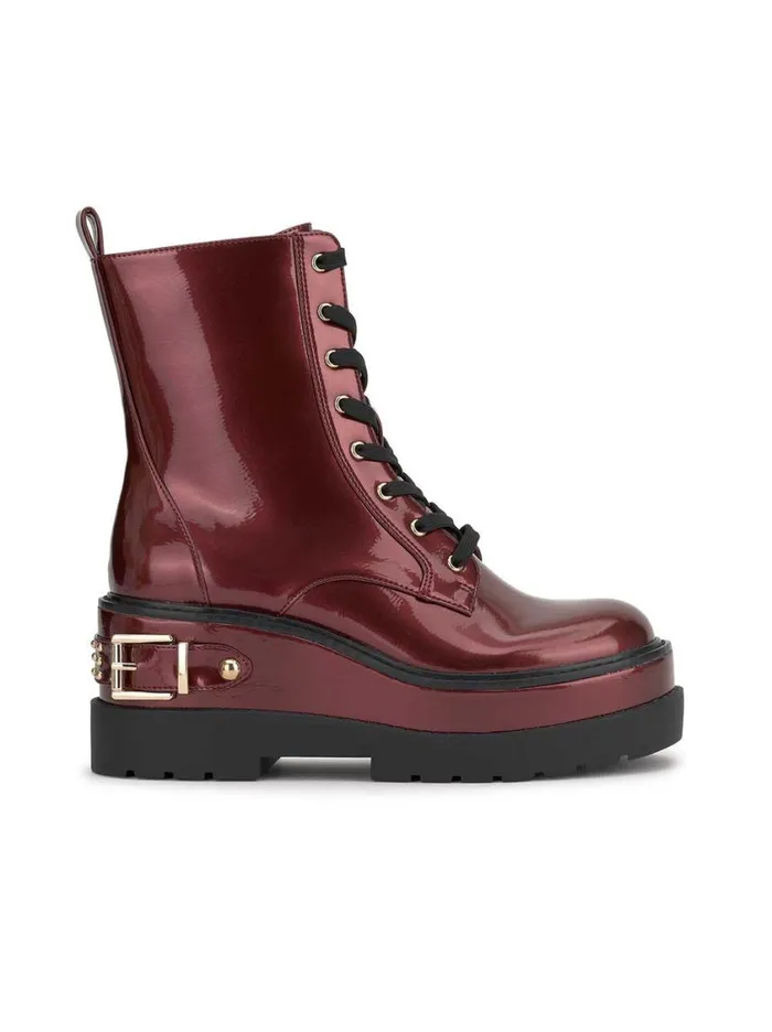 Women Boots and Booties Jessica Simpson Imelda Combat Boot In Oxblood