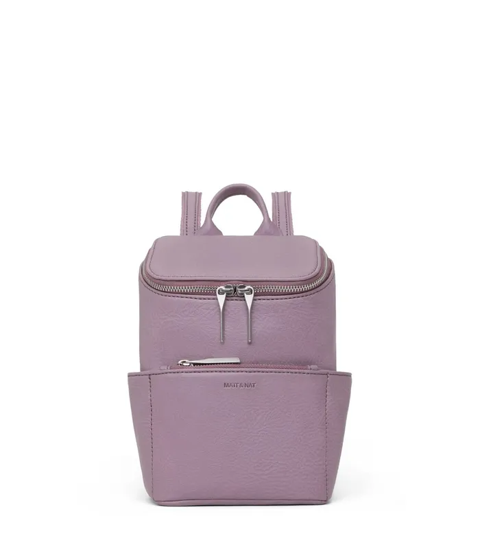 Women Brave Vegan Mini Backpack 8211 Dwell Amethyst Matt and Nat Backpacks