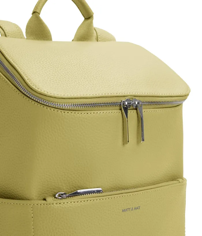Women Bravesm Small Vegan Backpack 8211 Purity Pear Matt and Nat Backpacks