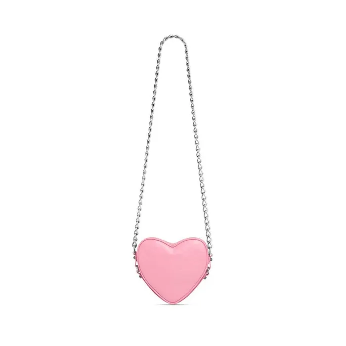Women Chain Bags Balenciaga Le Cagole Heart Mini Bag In Pink
