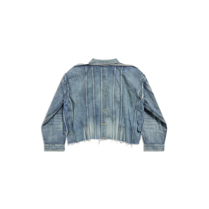 Women Coats and Jackets Balenciaga Deconstructed Jacket In Light Blue